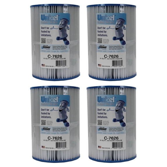 Unicel C-7626 Pool Replacement Cartridge Filters Hayward (4 Pack) CX250RE