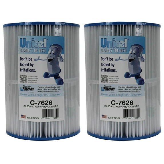 Unicel C-7626 Pool Replacement Cartridge Filtert Hayward CX250RE (2 Pack)