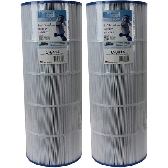 Unicel C-8414 Swimming Pool Replacement Cartridge Filters 150 Sq Ft 2 Pack