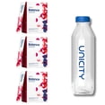thumbnail image 1 of Unicity Balance Mixed Berry Drink Mix 3 Box Pack with Bottle, 90 Sachets Total, Fiber Drink Mix Powder, Reusable Mixing Bottle Included, Instant Berry Beverage, Low Calorie for Men & Women, 1 of 12