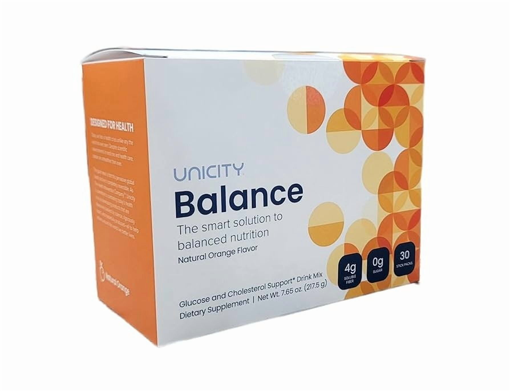 Unicity Balance バランスオレンジ味 Unicity Balance Orange – 1 Box (30 Packets) | Orange Fiber Drink