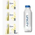 thumbnail image 1 of Unicity Unimate Lemon Drink Mix 3 Box Pack with Bottle, 90 Sachets Total, Instant Lemon Beverage Powder, Reusable Mixing Bottle Included, Low Calorie Daily Drink Mix for Men & Women, 1 of 9