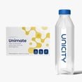thumbnail image 1 of Unicity Unimate Lemon Drink Mix with Bottle, 30 Sachets, Instant Lemon Beverage Powder, Reusable Mixing Bottle Included, Low Calorie Daily Drink Mix, Travel Friendly for Men & Women, 1 of 10