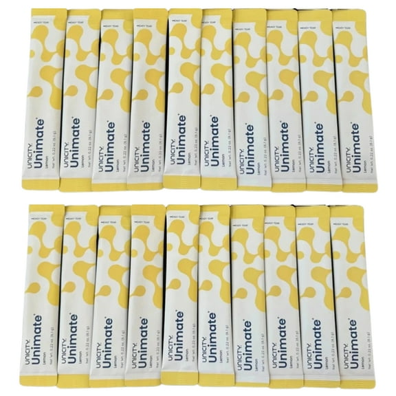 Unicity Unimate Pack : Unimate Natural Lemon Flavor (20 sachets) | Drink Mix