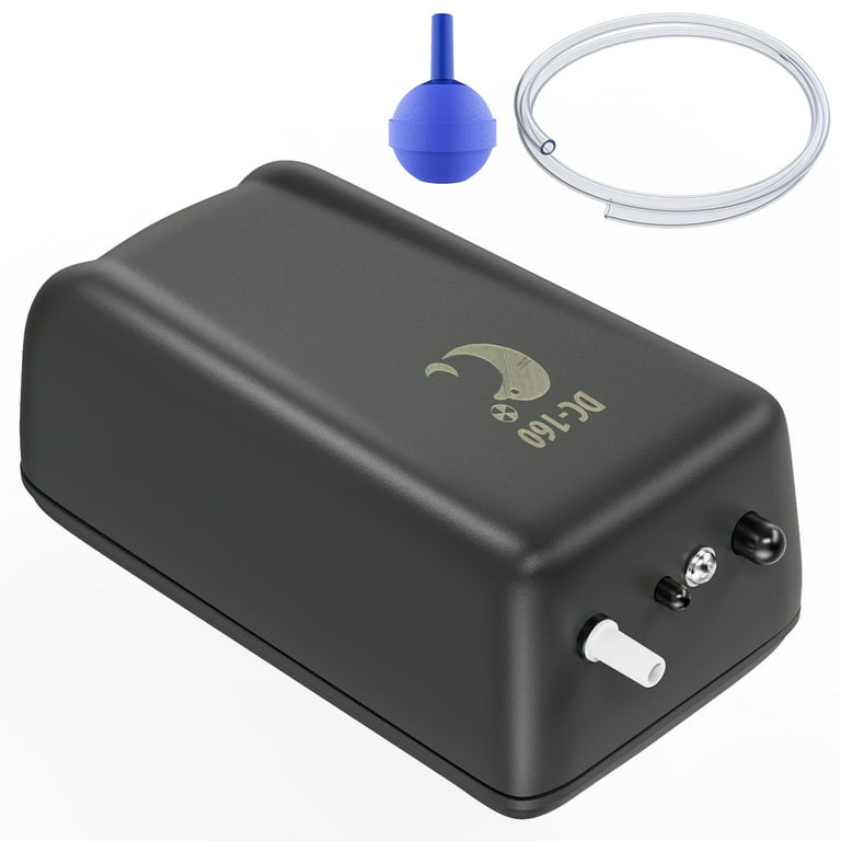 Uniclife Aquarium Air Pump Battery-Operated with Air Stone and