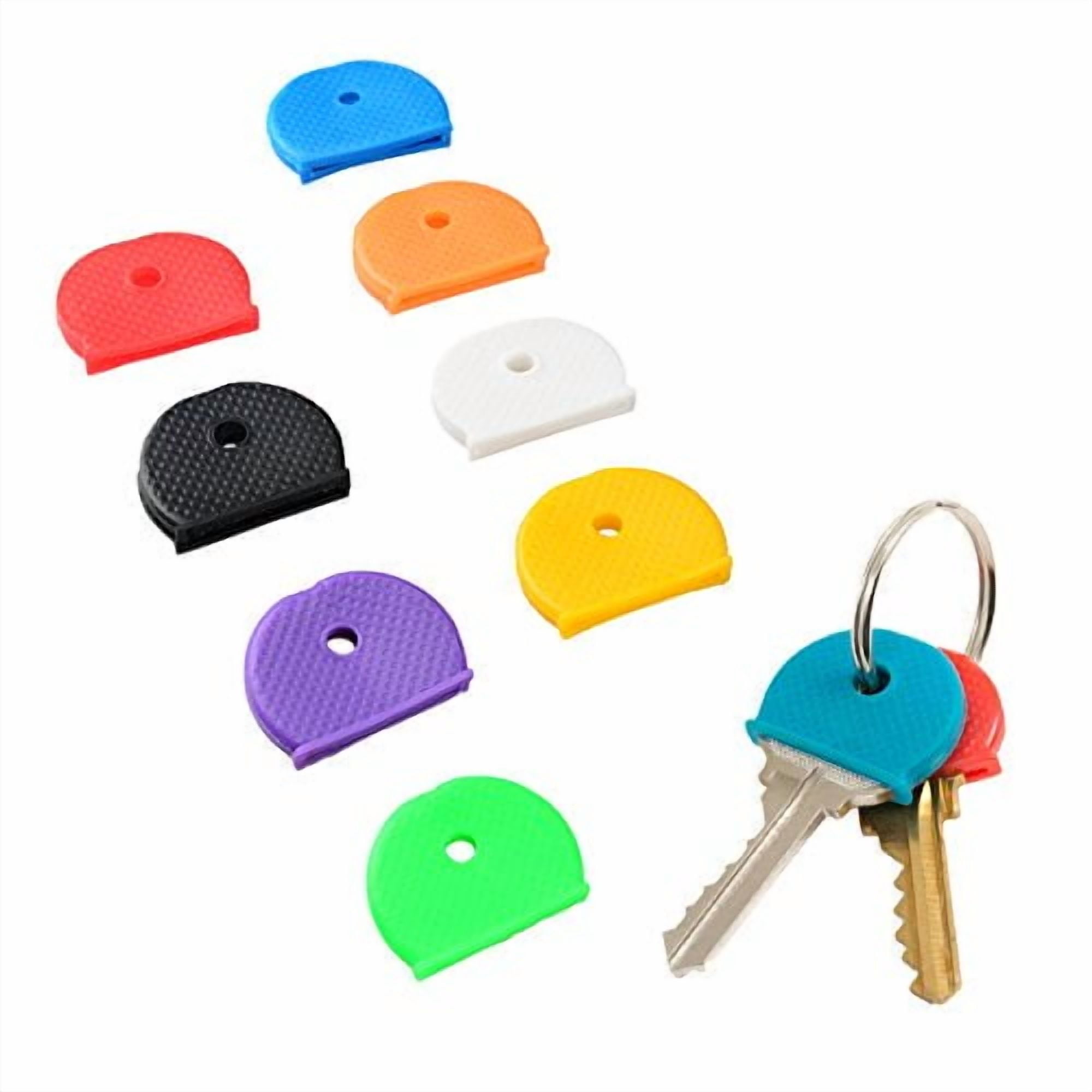 Uniclife 32 Pack 1 Inch Key Caps in 8 Assorted Colors Key Identifier ...