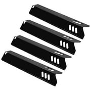 Unicook 15 Inch Grill Heat Plates for Dyna-Glo, Grill Burner Covers, Grill Parts Porcelain Heat Shields for Backyard, 4 Pack