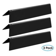 Unicook 7635 15.3 Inch Flavorizer Bars, Porcelain Grill Heat Plate Replacement Parts for Weber Spirit I & II 200 Series, Spirit E/S 210 and 220 Grills, Burner Covers 3 Pack