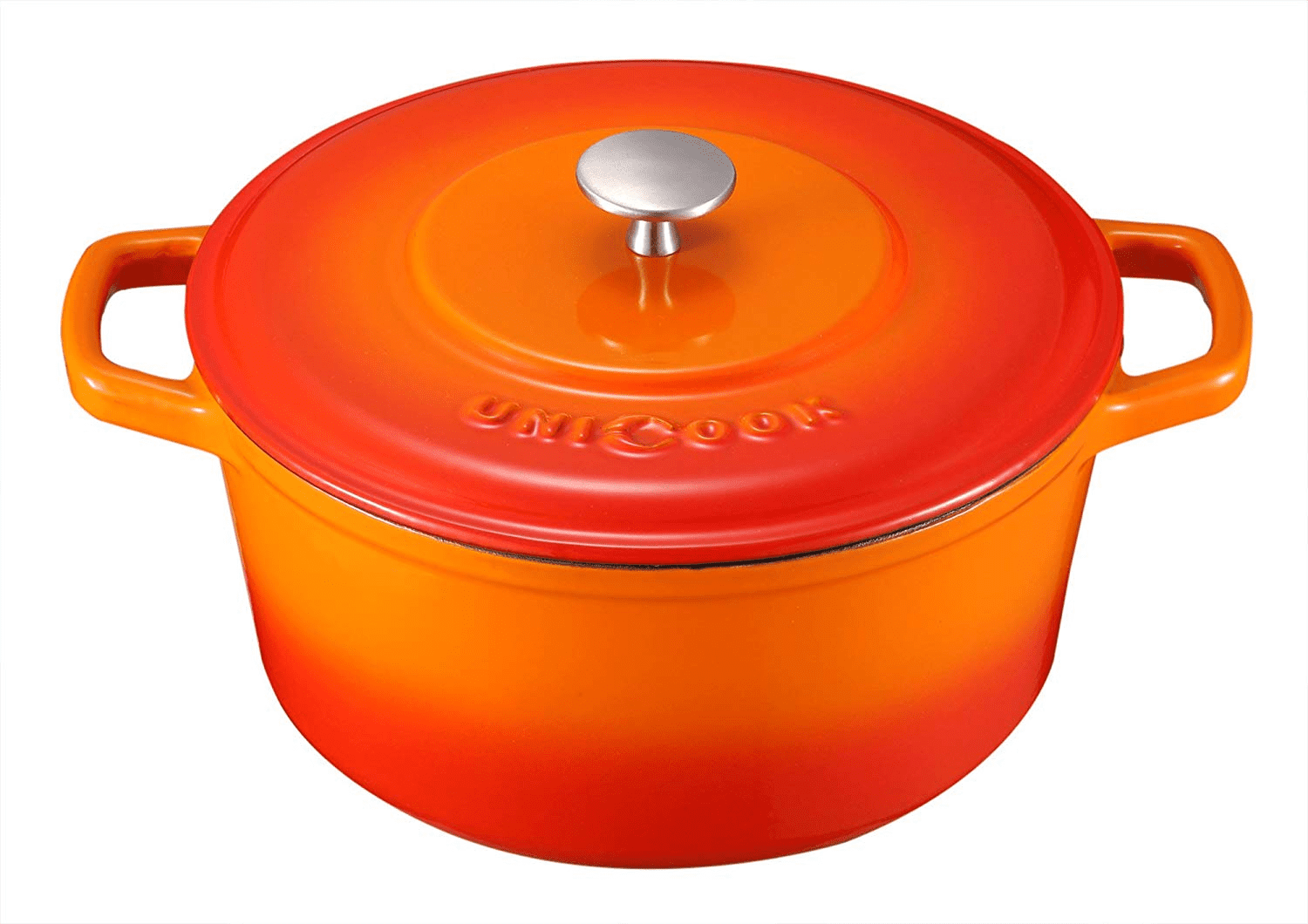 Unicook Enameled Cast Iron Dutch Oven 5 Quart, 10
