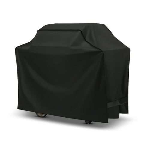 Unicook Gas Grill Cover 50 inch, Heavy Duty Waterproof BBQ Cover for Backyard Grills up to 48 inch Width, Tear and Fade Resistant, Black