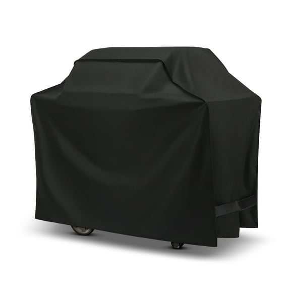Unicook Gas Grill Cover 50 inch, Heavy Duty Waterproof BBQ Cover for Backyard Grills up to 48 inch Width, Tear and Fade Resistant, Black