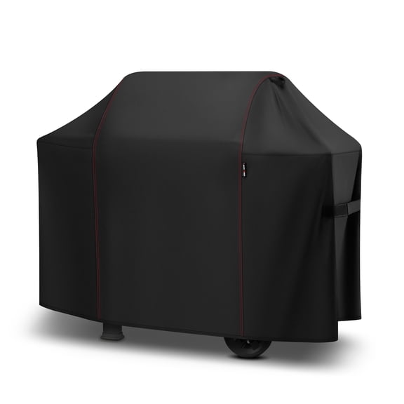 Unicook Gas Grill Cover 53 inch, Heavy Duty Waterproof BBQ Cover for Backyard Grill, Fits Barbecue Grills up to 50-in Wide, Black