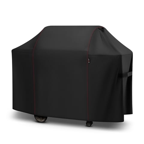 Unicook Gas Grill Cover 55 inch, Heavy Duty Waterproof BBQ Cover for Backyard Grill, Fade Resistant Outdoor Barbecue Cover, Fits Grills up to 52-in Wide