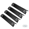 thumbnail image 1 of Unicook 14.56 Inch Porcelain Grill Heat Plate, Gas Grill Replacement Parts, 4 Pack Heat Shield Tents, Burner Cover, Flavorizer Bars, Flame Tamer for BBQ Gas Grill, 1 of 7