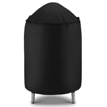 Unicook Round Smoker Cover 30 Inch, Heavy Duty Waterproof Barrel Grill Cover, Fade Resistant Charcoal Kettle Grill Cover, Black