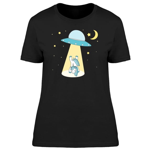 Unicorn Abducted By An Ufo T-Shirt Women -Image by Shutterstock, Female Small