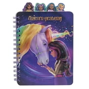 Unicorn Academy 4 Tab Journal Notebook, Spiral Bound, 144 Lined Pages, 8 x 7 inches