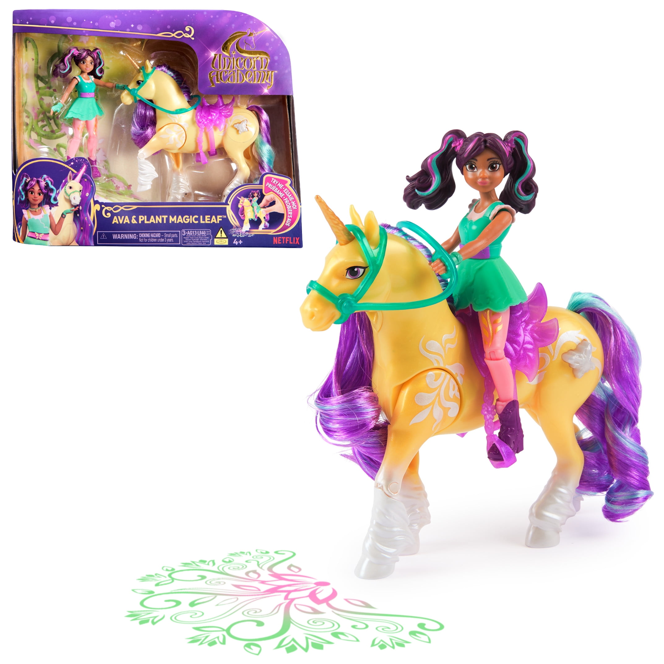 Unicorn Academy, Ava & Plant Magic Leaf with Light-up Effects