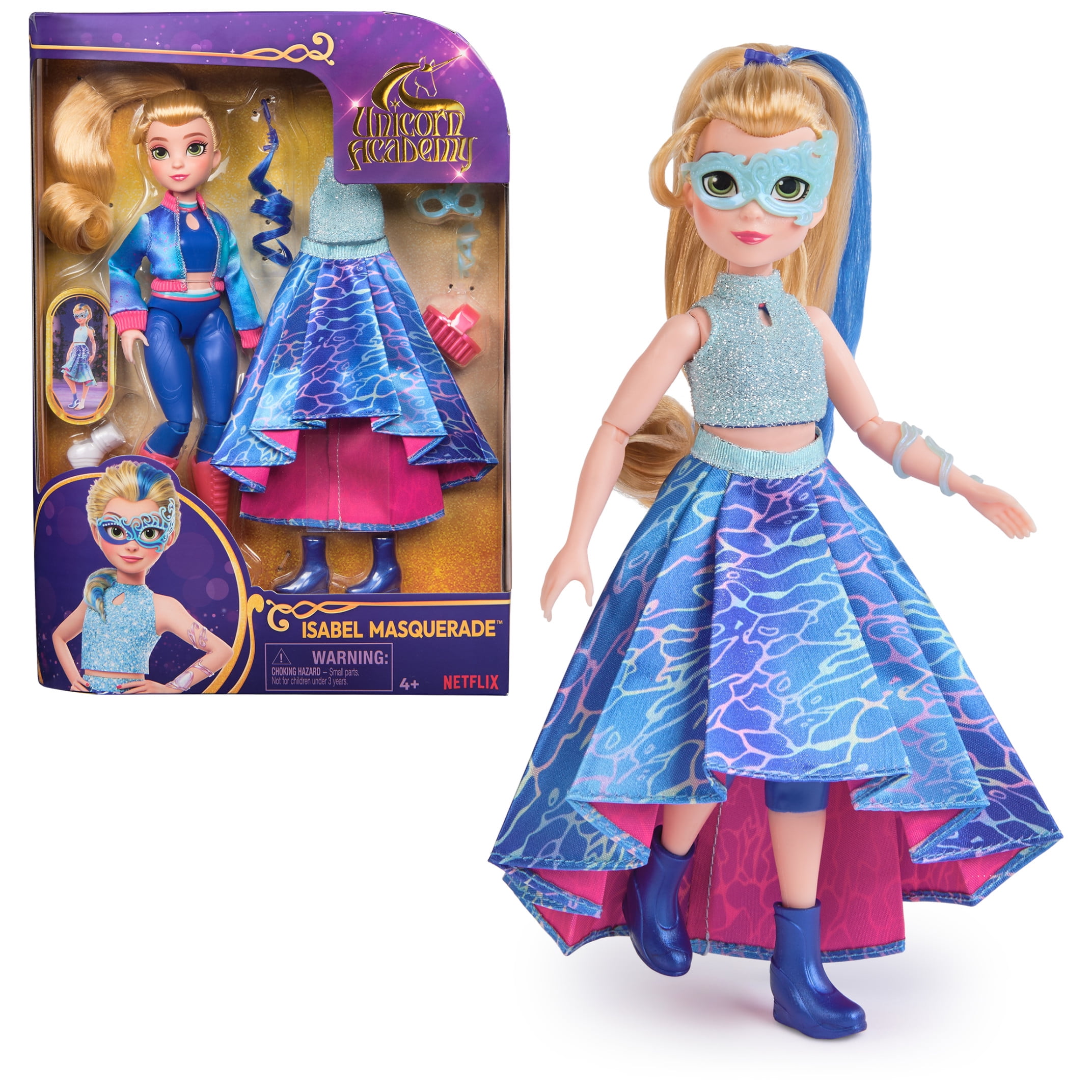 Unicorn Academy, Deluxe Isabel Masquerade Ball Doll with 11 Doll