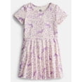 thumbnail image 1 of Unicorn Academy Girls Print Skater Dress with Short Sleeves, Sizes 4-12, 1 of 3
