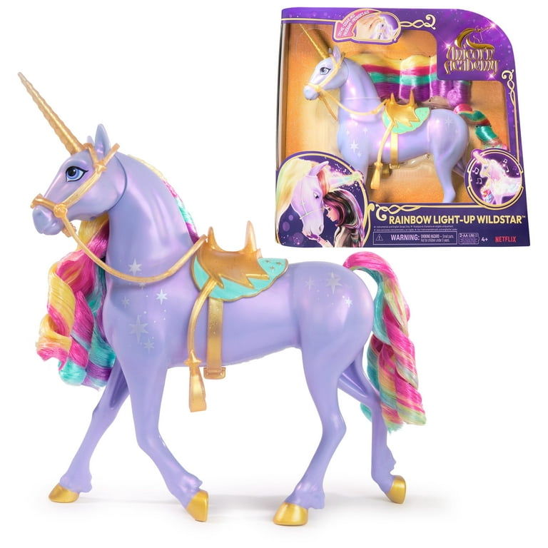 Unicorn Academy, Interactive Rainbow Light-up Wildstar Unicorn Toy