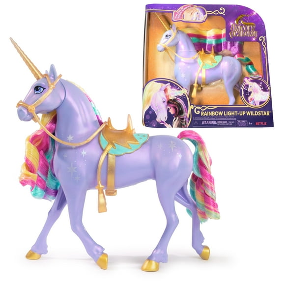 Unicorn Academy, Interactive Rainbow Light-up Wildstar Unicorn Toy with Lights, Sounds and Musi