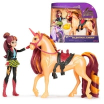 Unicorn Academy, Valentina & Cinder with 2 Riding Accessories, Toys for Girls Ages 4 