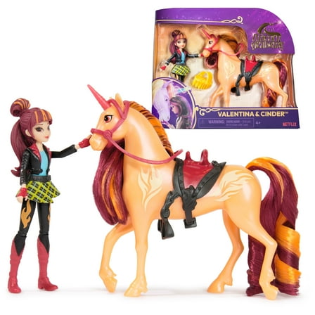 Unicorn Academy, Valentina & Cinder with 2 Riding Accessories, Collectible Toys for Girls Ages 4+