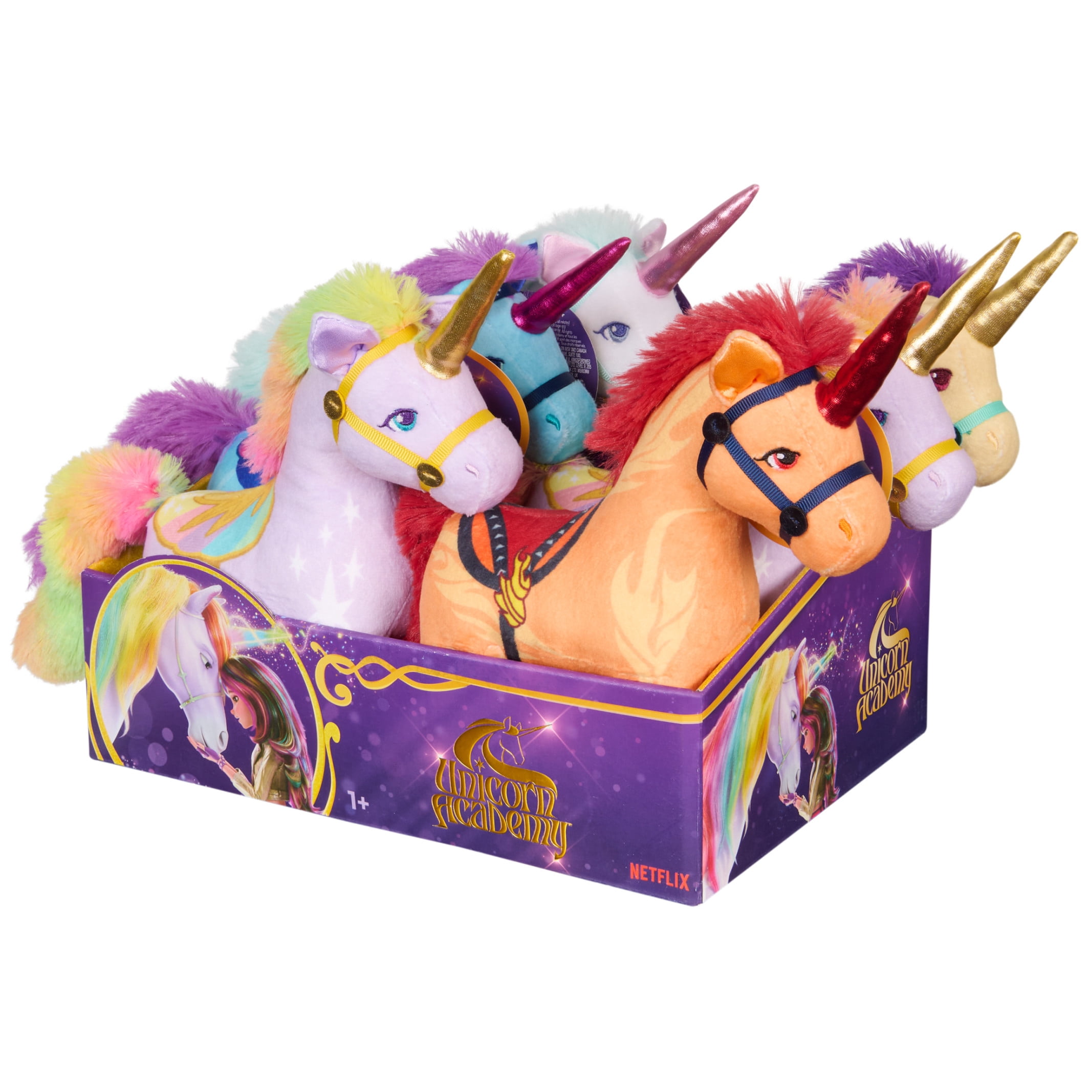 Unicorn Academy, 7-Inch Unicorn Plush Toys, Stuffed Animals (Styles May Vary)