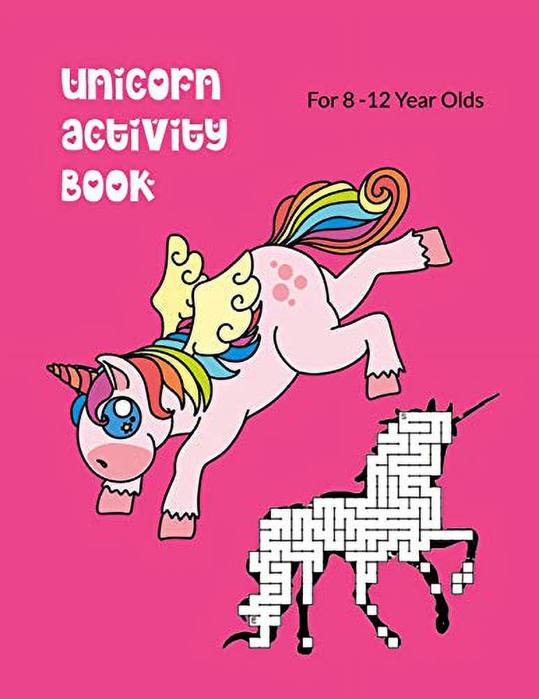 Pre-Owned Unicorn Activity Book For 8-12 Year Olds: Kids' Workbook for