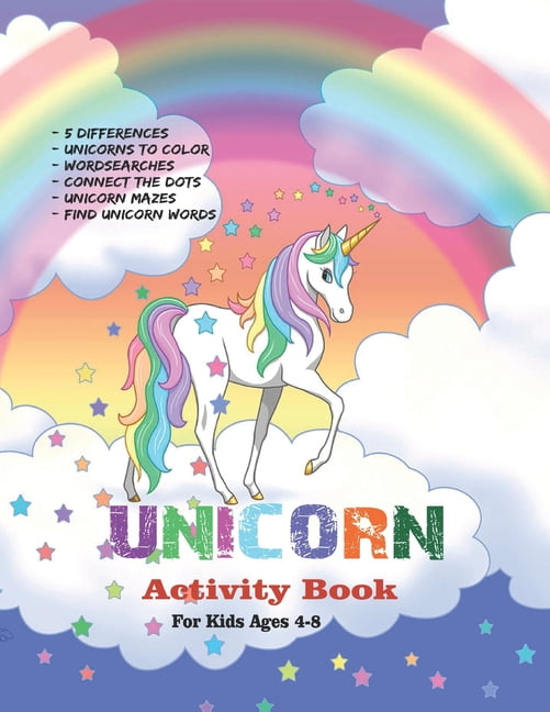 Unicorn Activity Book for Kids Ages 6-8: Unicorn Coloring Book, Dot to Dot,  Maze Book, Kid Games, and Kids Activities by Young Dreamers Press