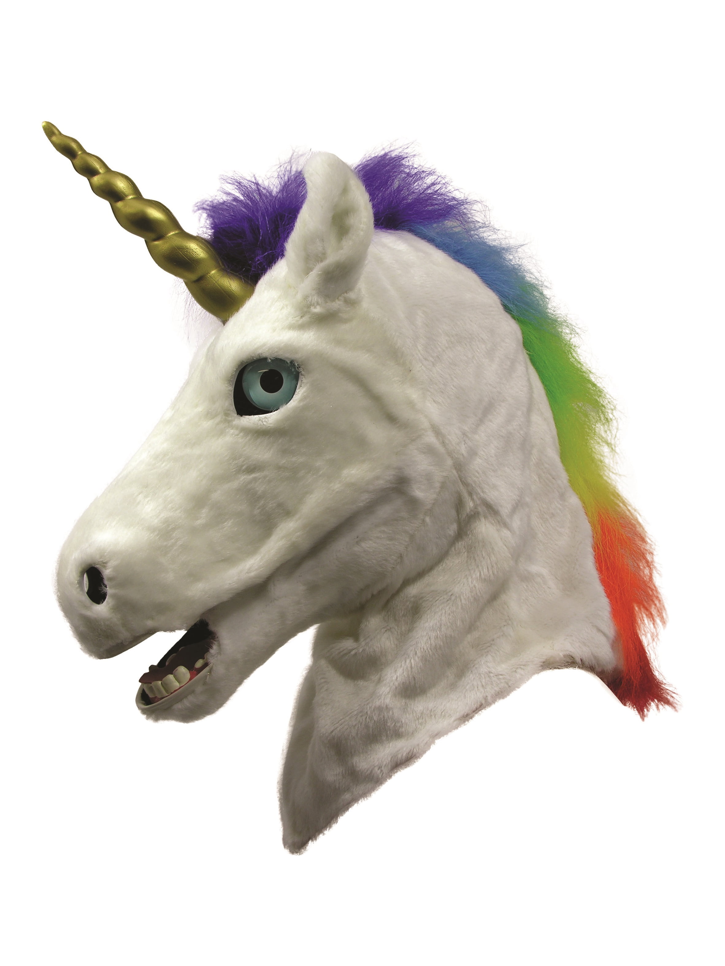 Unicorn Adult Mask with Moving Mouth