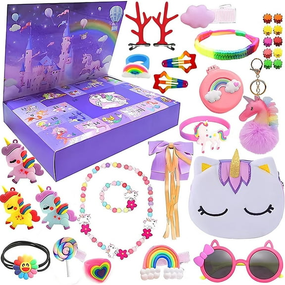 Unicorn Advent Calendar 2025 , 24 Days Christmas Countdown Unicorn, Unicorn Advent Calendar 2025 , Christmas Calendar 2025 Unicorn