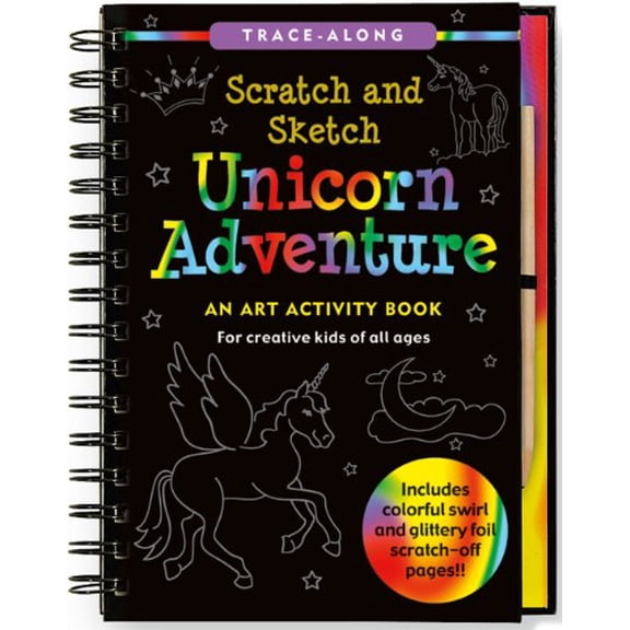 Pre-Owned Unicorn Adventure Scratch and Sketch: An Art Activity Book for Creative Kids of All Ages, 9781441313171, 1441313176, Paperback, Act Csm Sp edition