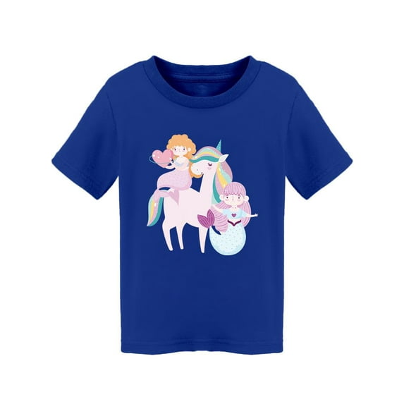 Unicorn And Cute Mermaids T-Shirt Toddler -Image by Shutterstock, 2 Toddler