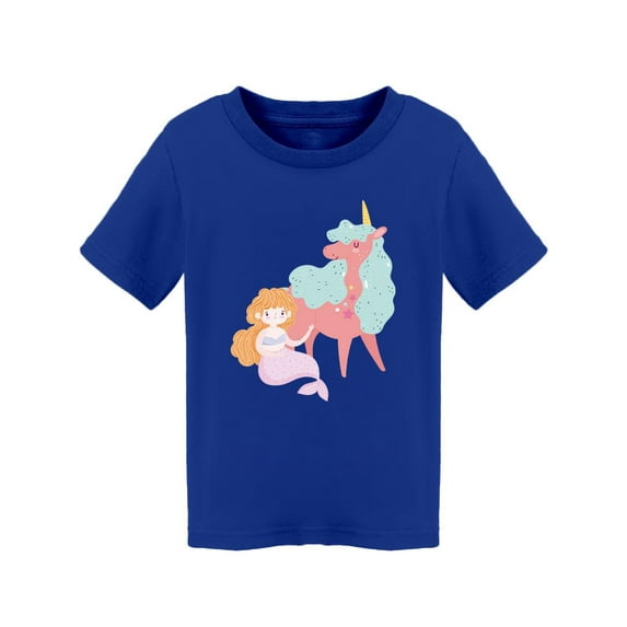 Unicorn And Mermaid Princess T-Shirt Toddler -Image by Shutterstock, 4 Toddler
