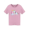 thumbnail image 1 of Unicorn And Mermaid With Crown T-Shirt Toddler -Image by Shutterstock,  4 Toddler, 1 of 2
