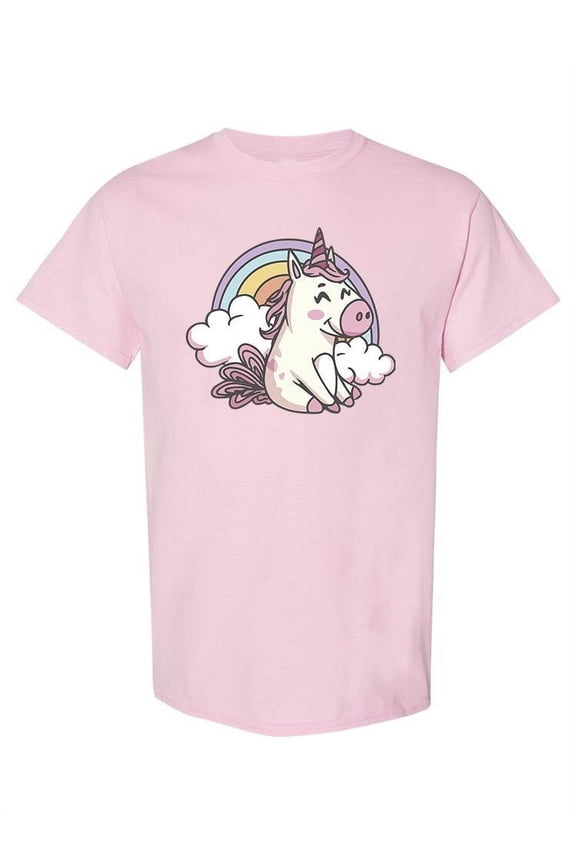 Unicorn And Rainbow T-Shirt Women -SPIdeals Designs, Female Medium