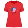 thumbnail image 1 of Unicorn And Star Magic T-Shirt Women -Image by Shutterstock, Female Medium, 1 of 2