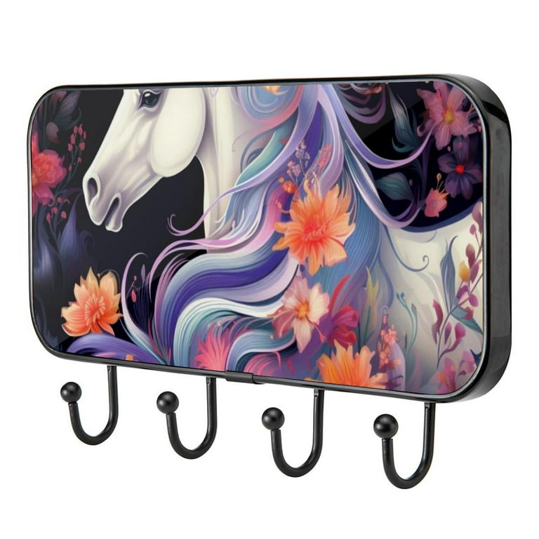 Unicorn Animals Self Adhesive Towel Coat Wood Iron Hooks for Home Keys Door Outdoor Home Improvement Utility Hook Walmart