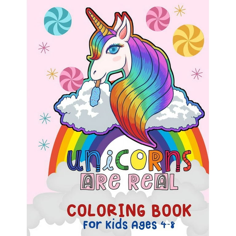 Unicorn Coloring Book For Kids Ages 4-8 US Edition: 50 Pictures To Color:  Fun and Beautiful Unicorn Coloring Pages (Books for Kids) a book by Sophie  Coloring Books