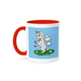 thumbnail image 1 of 3dRose, Unicorn Art, 15oz Two-Tone Red Mug, 1 of 7