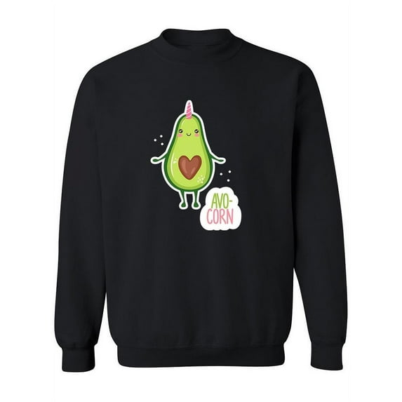 Unicorn Avocado Sweatshirt Women -Image by Shutterstock, Female Small