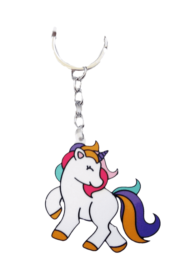 Unicorn Backpack Keychain -Girls Unicorn Accessories , 2.5"