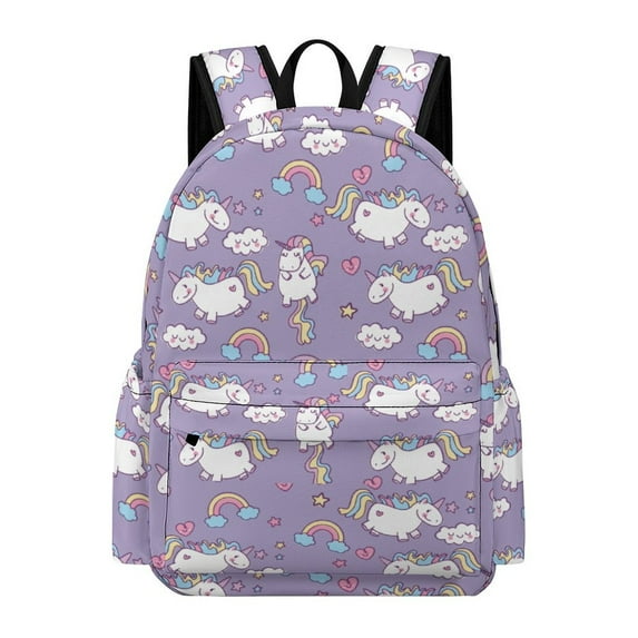 Unicorn Backpack for Men Women Teenager 17 Inch Unicorns Schoolbag