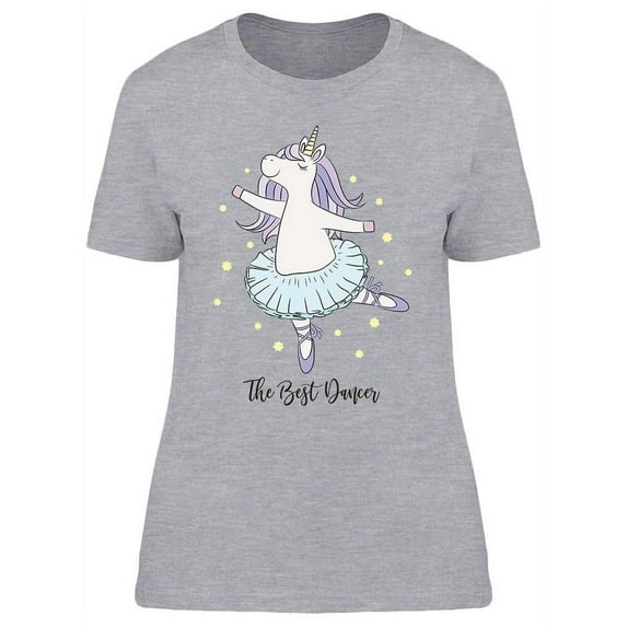 Unicorn Ballerina Dancing T-Shirt Women -Image by Shutterstock, Female Medium