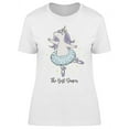 thumbnail image 1 of Unicorn Ballerina Dancing T-Shirt Women -Image by Shutterstock, Female Medium, 1 of 2