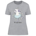 thumbnail image 1 of Unicorn Ballerina Dancing T-Shirt Women -Image by Shutterstock, Female XX-Large, 1 of 2