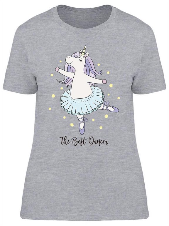 Unicorn Ballerina Dancing T-Shirt Women -Image by Shutterstock, Female XX-Large