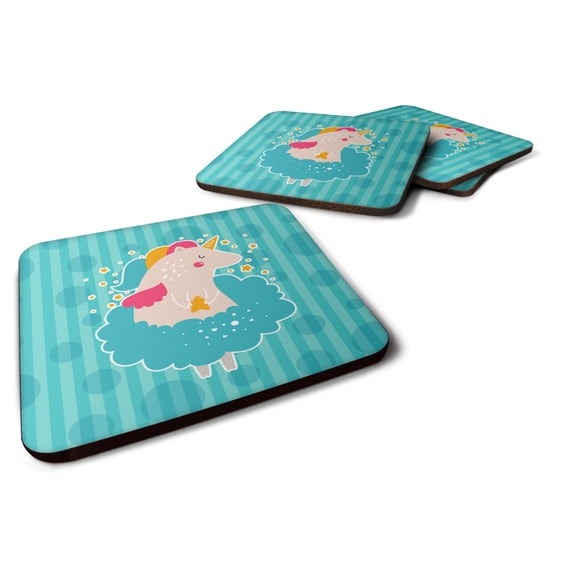 Unicorn Ballerina Foam Coaster Set of 4
